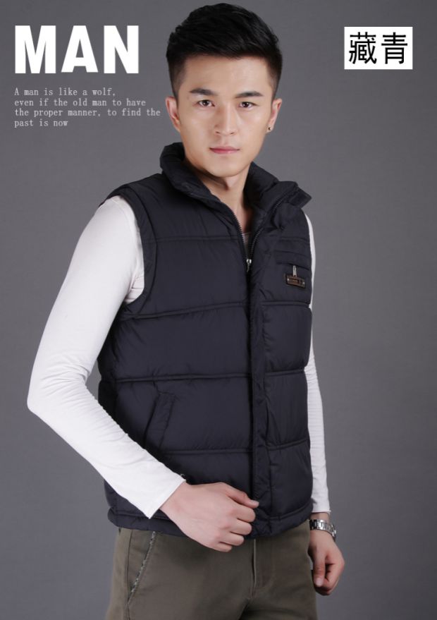Mùa xuân và mùa thu tải áo vest nam trung niên cộng với phân bón XL bố tải xuống áo vest cotton ấm áp áo ba lỗ nam form rộng