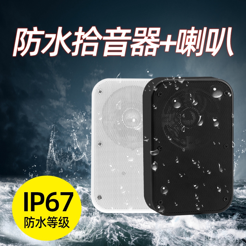 Outdoor waterproof and rain-proof monitoring special integrated talkback ten soundsound Internet camera to place acoustic horn