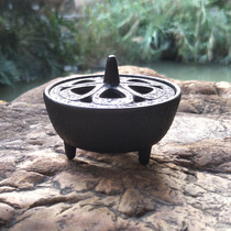 Cast iron small incense stove Mini small iron stove son burning incense cast-iron stove imitation ancient incense stove Living room Book room Sleeping Incense Stove