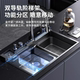 Whale Brand Household Kitchen Sink, Thickened 304 Stainless Steel, Large Single Bowl, Handmade Basin, Nano-Coated Undermount Sink, Dishwashing Sink
