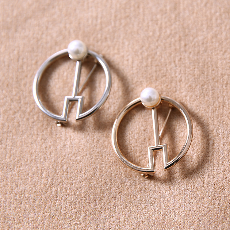 mimifafa韩范百搭胸针外套大衣配件时尚简约气质别针丝巾扣102555