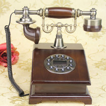 European solid wood vintage telephone Home decoration Living room Antique vintage telephone Antique office fixed cordless landline