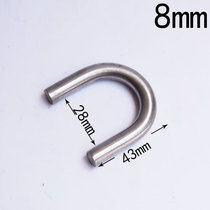 Stainless steel hook U-bend hook non-standard custom smooth round welding hook threadless U card bending