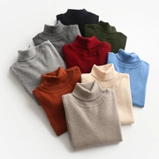 Mùa thu và mùa đông mới cổ cao áo len nam cashmere áo len màu rắn áo len áo len giản dị XL