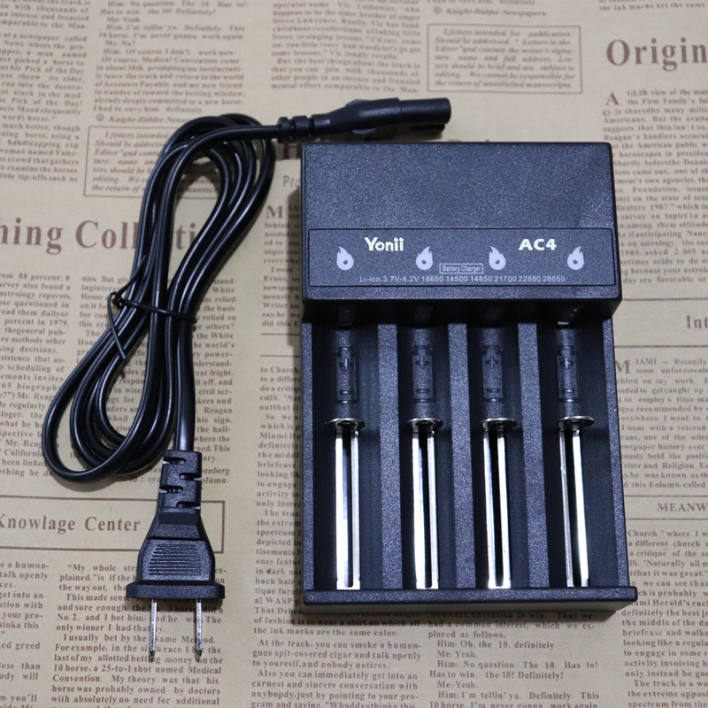 21700 lithium battery charger US standard wall plug 18650 26650 charger double charge four charge intelligent universal