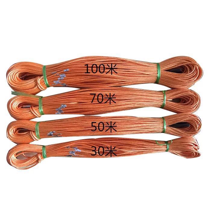 High quality nylon measuring rope length 30 m 50 m 70 m 100 m standard deep well field mapping measurement rope