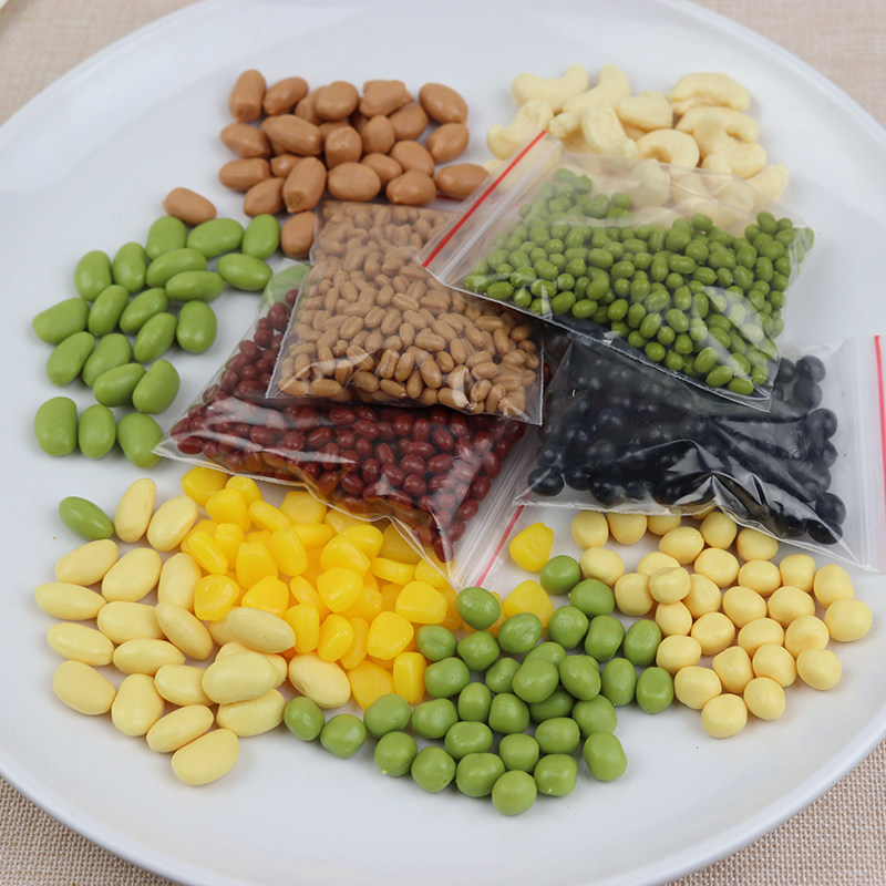 Emulated food Five cereals Cereals Beans Model Peanut Rice Fake Cashew Nuts Soybean Red Bean Black Bean Green Bean Green Bean Props