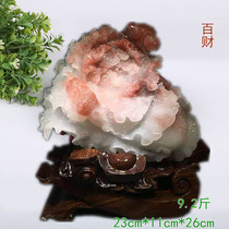Zucai (Baicai) Shanglang material white clip Red Guilin chicken blood Jade professional hand carved cabbage ornaments