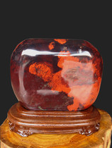 Natural pattern ornamental original stone Guilin chicken blood jade divine turtle offering treasure dragon turtle fortune ornaments manufacturer special price