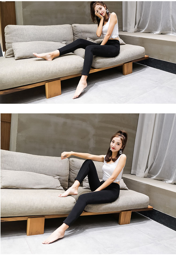Quần cotton cỡ lớn mùa thu quần đơn nữ cashmere quần eo cao quần cotton dày quần phụ nữ mặc mùa đông quần ấm áo cổ đổ