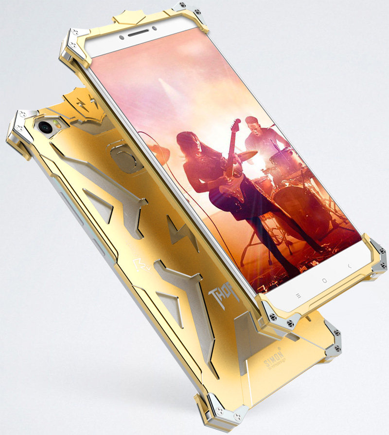 SIMON THOR Aviation Aluminum Alloy Shockproof Armor Metal Case Cover for Xiaomi Mi Max
