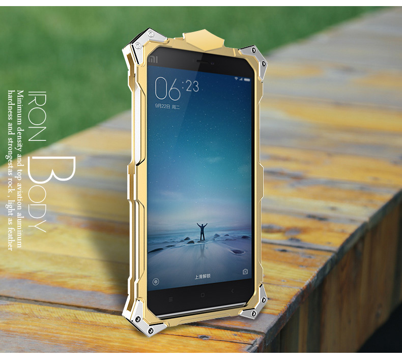 SIMON THOR Aviation Aluminum Alloy Shockproof Armor Metal Case Cover for Xiaomi Mi 4C/4i