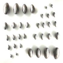 New hollow middle pass lead pendant Fishing olive-shaped pendant through the heart does not hurt the line sea rod pendant Fishing accessories