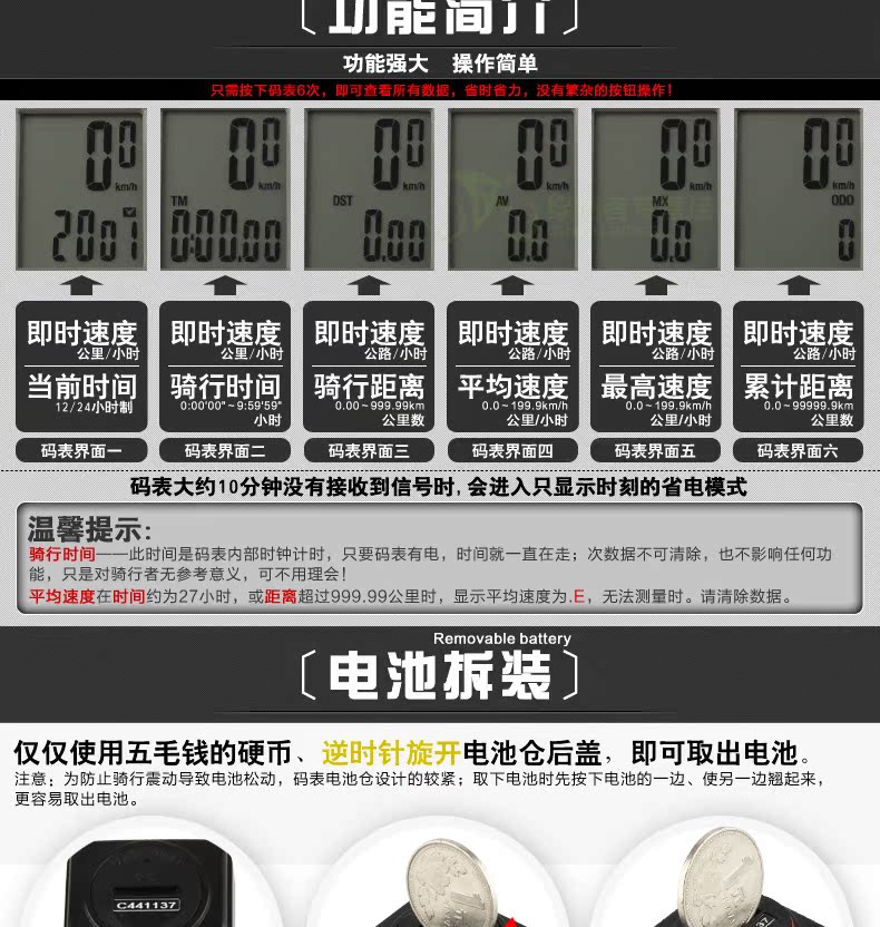 Tableau de bord vélo CAT EYE - Ref 2425400 Image 11