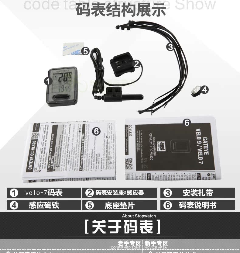 Tableau de bord vélo CAT EYE - Ref 2425400 Image 14