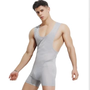 Superbody quần áo một mảnh băng lụa thoáng khí thể dục thể thao một mảnh vest boyshort đồ lót một mảnh