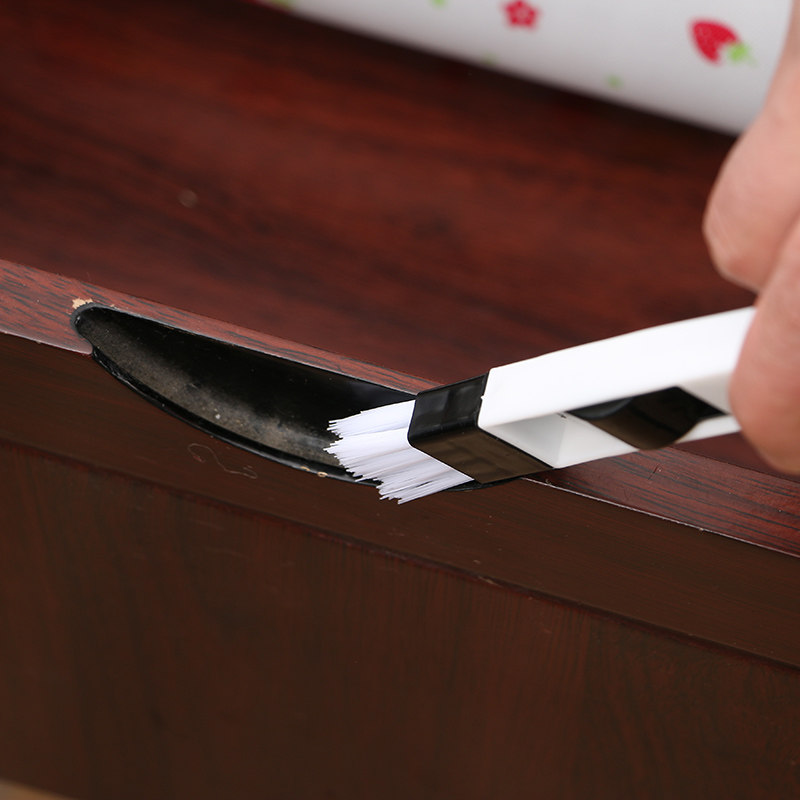 Window groove cleaning brush window groove small brush window screen cleaning tool with dustpan cleaning sanitary door and window slit brush