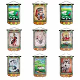 Монгольский Пиппи Растения Жингисхан украшение висят живопись Монгольский ресторан Ландшафт Внутренний Монголия Ручной