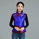 Монгольский элемент жилет Женщины Стоя воротничка новая монгольская одежда парла