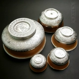 Монгольская пастбища тост -миска с молоком чай чайная чаша белая миска вода вода Монголия на столовая посуда этнические подарки