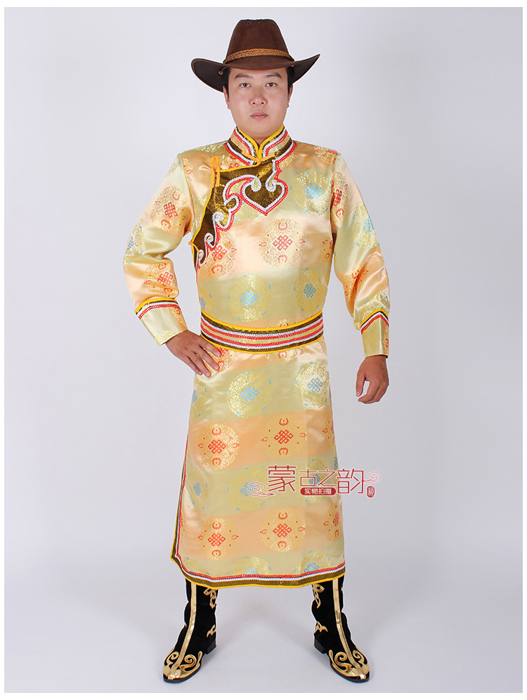 Trang phục múa Mông Cổ Trang phục dân tộc thiểu số Trang phục Mông Cổ Trang phục nam Mông Cổ Áo dài quần baggy nam