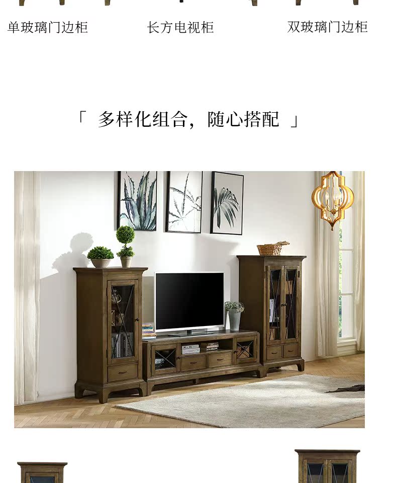 Youfan nghệ thuật nhà hàng phòng khách kết hợp đồ nội thất gỗ rắn bàn ăn một bàn bốn ghế TV tủ bàn cà phê bàn ​​trà căn hộ nhỏ - Bộ đồ nội thất giường gấp thông minh