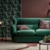 Uvan Art Sicilia Modern Simple Green Velvet Double Sofa Sofa Kiểu Bắc Âu Sofa nhỏ - Ghế sô pha