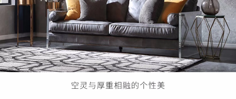 Robot Vatican Nghệ thuật tặng phòng khách sofa da Mỹ xuống sau ba ánh sáng thời trang tối giản sang trọng hiện đại đồ nội thất - Ghế sô pha