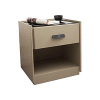 Замок отпечатков пальцев/сосна/беспроводная зарядка/абрикосо/умная тумба