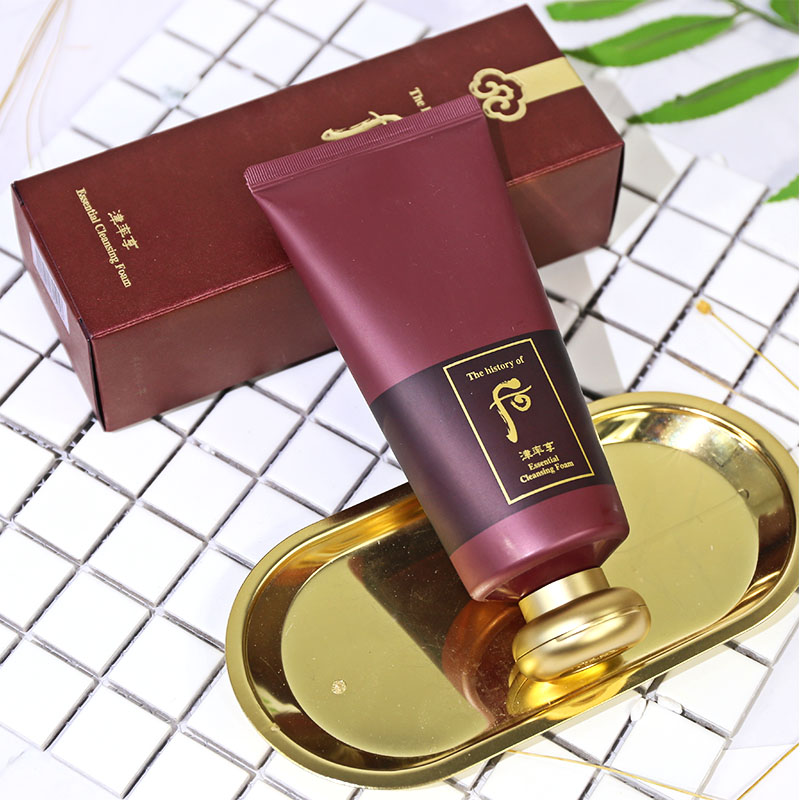 South Korea's post WHOO Jin rate enjoys facial cleanser 180ml moisturizing red flower fragrance deep clean