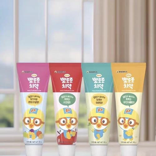 Корейский 乐 啵 啵 啵 Pororo маленький пингвин детей против зубной промывки против зубного затухания.