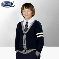 Lan Shi Spring and Autumn College style British boys wear new sleeve color sweater sweater MK-11008-A