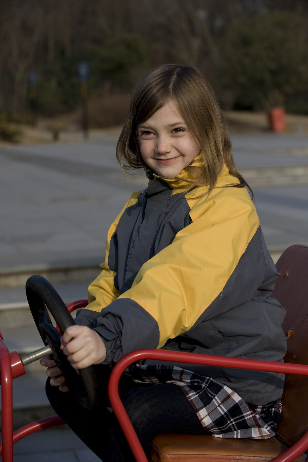 (Lance) Peach Skin Color Matching Detachable Jacket Winter Jacket Windproof and Warm W-10033-G1