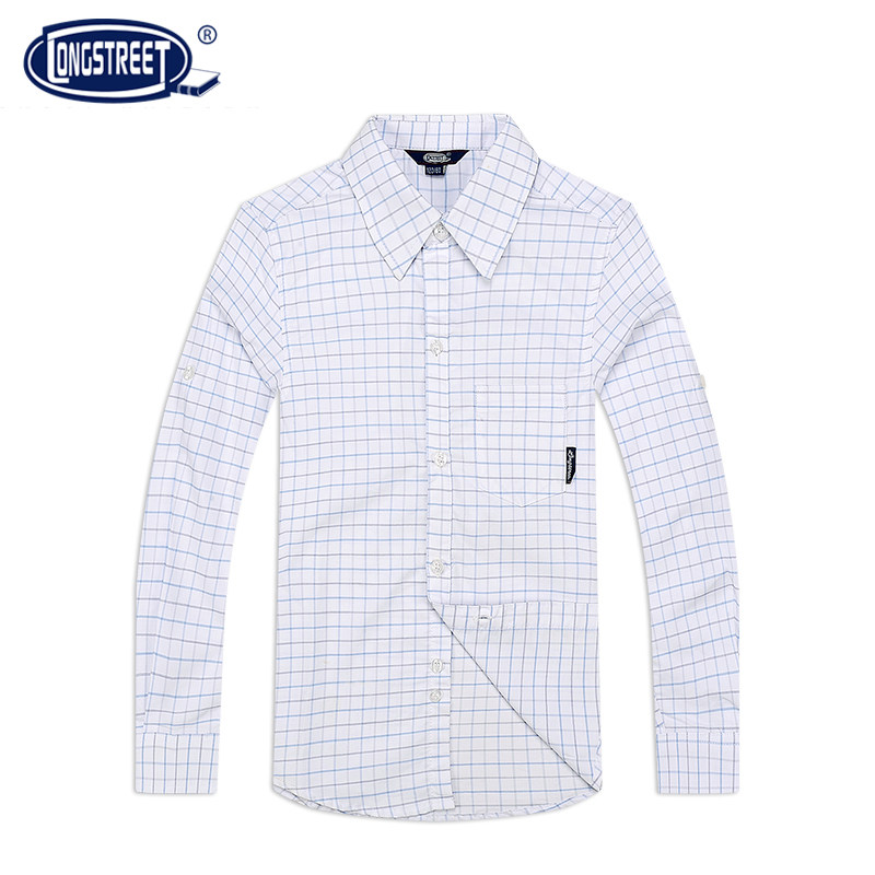 (Lan Poetry) Gentleman Bicolor G Long Sleeve Shirt Spring Autumn Academy Plaid Children's Shirt Male Long Sleeve 7006b
