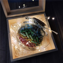 Capsule love letter love girl to give boyfriend birthday gift creative diy handmade wooden plug wishing bottle pill