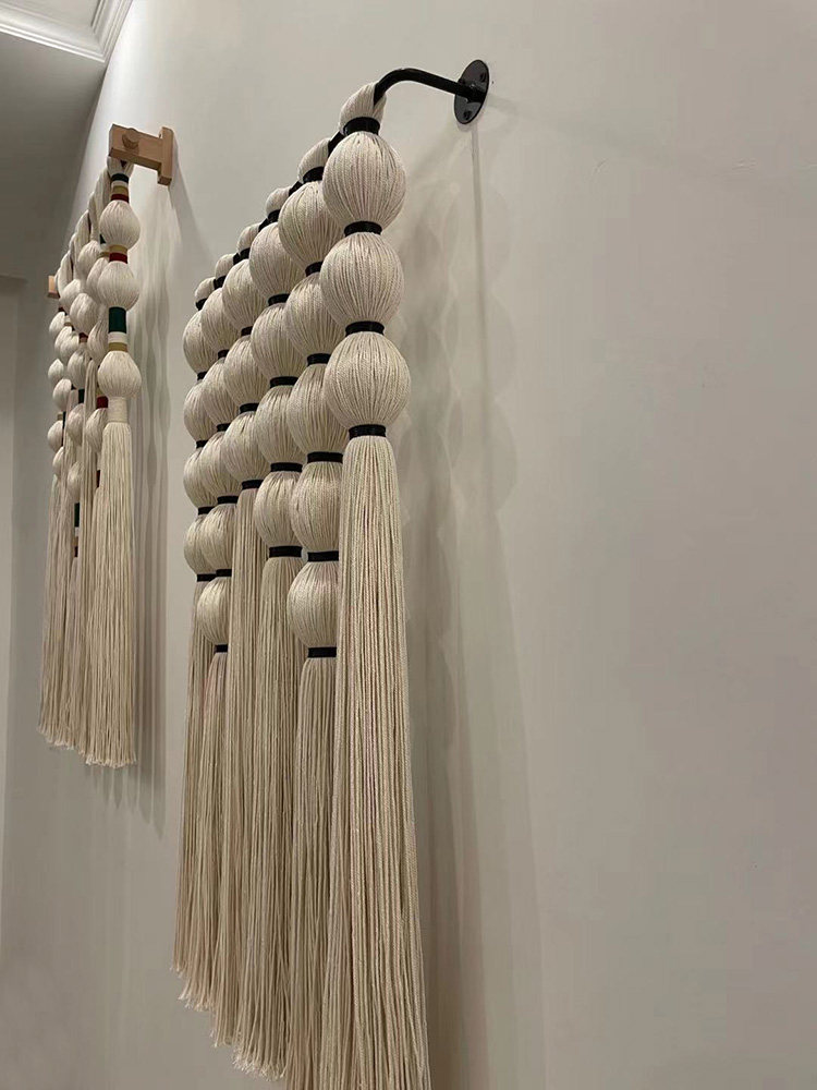 Гобелен 软装卧室玄关酒店流苏编织挂毯