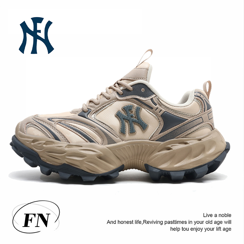 Fn Men's Trendy Shoes 2026 Spring Model Height-Increasing Fashion 5cm Old Money Style Three-In-One Mecha Style Sports Dad Shoes