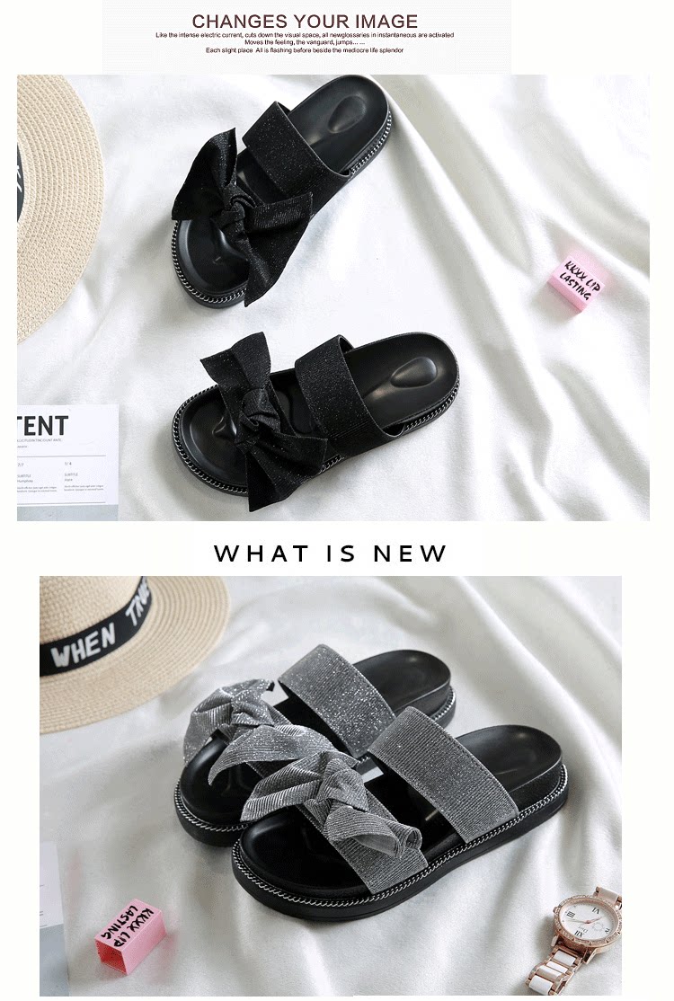 Sandales femme      en tissu paillete - Ref 2672100 Image 14