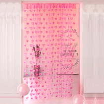 Princess Net Red Rental House Arrangement Curtains Streaming Sumen Curtain Cute Teenage Children Room Decorative Thread Curtain Partition Screen