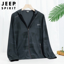 JEEP summer mens light coat sunscreen casual sunscreen clothing Mens sunscreen jacket outdoor skin top couple