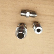 Stainless steel hydraulic joint G1 43 81 2 British double outer wire one flat and one expansion pipe C-type joint 0202