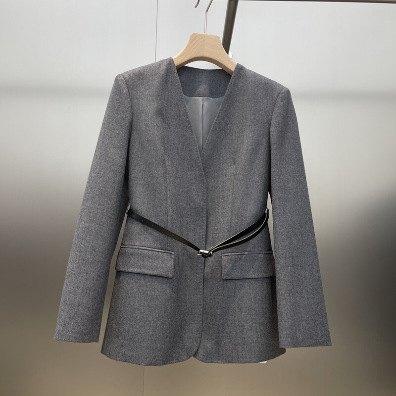 2026 Autumn/Winter Model 109Hn-69390, 100% Wool V-Neck Coat, S Bust Size 90, Length 68, No Returns, No Exchanges