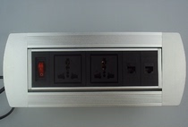 Manual flipping desktop socket Multimedia rotating information box Multifunctional power interface panel integrated module