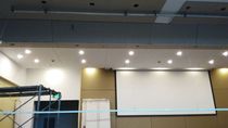 7m electric lifting monogram banner lifting rod remote control automatic lifting banner inkjet cloth lift