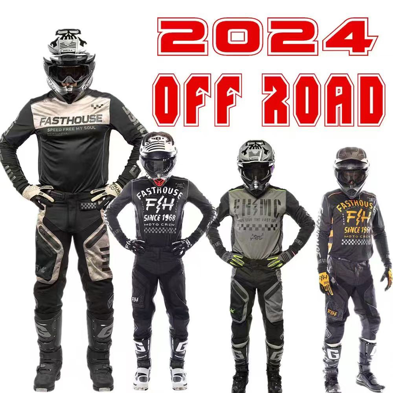 Off-Road Motorcycle Riding Clothing, Venue Trail Racing Clothing, Breathable Protective Equipment for Men