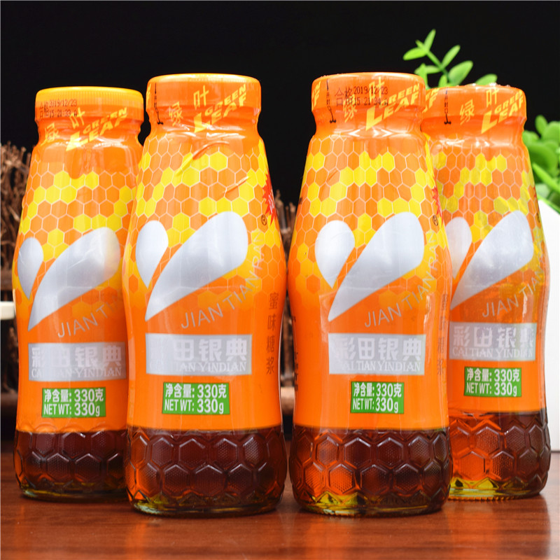  Colourful Fields Silver Pawn Honey syrup 330g * 4 bottles Barbecue Honey Syrup Dessert Special Honey Honey TASTE SUGAR