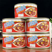 Xingchuan Dragon Red Burning Pork Canned Pork Canned 380g * 5 cans for convenient home outdoor quick food ready-to-eat heating cooked food 5-flower meat
