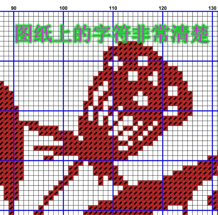 切り紙版富貴有余十字刺繍やり直し図面PM 4ソースファイル刺繍図有線量表ダブルクラウン,タオバオ代行-チャイナトレーディング