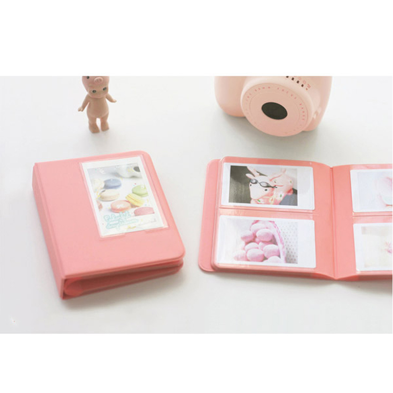 3 inch photo album 64 pieces into Polaroid Mini photo paper Photo album Candy color fan you 3 inch insert 10 colors optional
