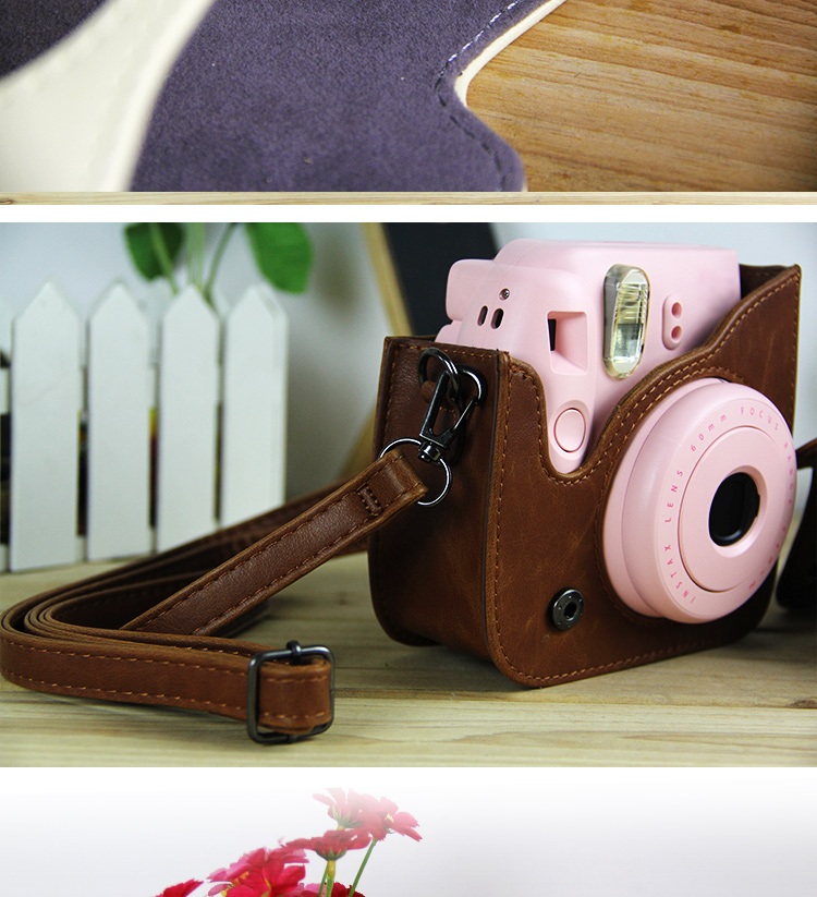Camera leather bag Fuji shot made camera bag mini8 / 7s / 25/70 / kitty special protective case leather